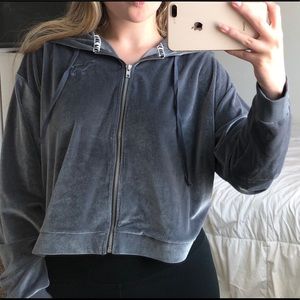 PINK velour full-zip✨